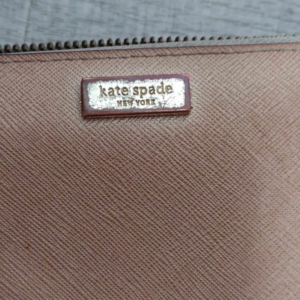 Kate Spade Newbury Lane Leather Zip around Wallet Rose Gold - Picture 4 of 9